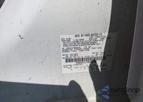 2009 Ford Flex Se from USA, damaged, VIN 2FMDK51C19BA08598